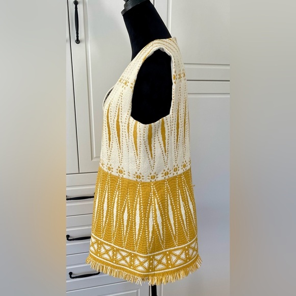 Tory Burch Runway Woven Saviors Frongilo Hem Dress Size 12 great condition - Picture 2 of 7